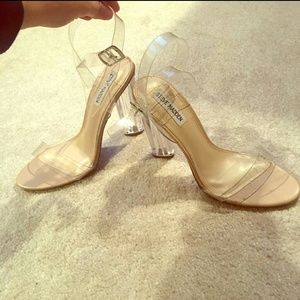 STEVE MADDEN CLEAR HEELS